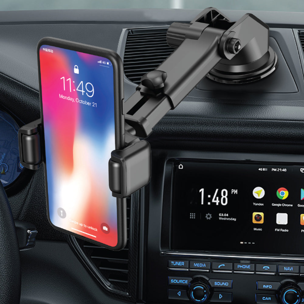 Bling Car Mount with Smart Phone on Car Dashboard